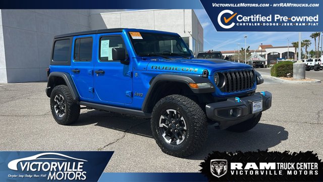 Used 2024 Jeep Wrangler 4xe Rubicon 4XE with VIN 1C4RJXR69RW241814 for sale in Victorville, CA