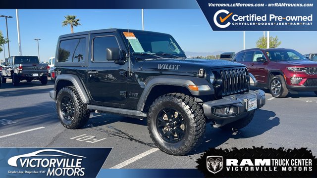Used 2021 Jeep Wrangler Willys Sport with VIN 1C4HJXAG8MW583490 for sale in Victorville, CA